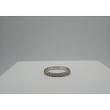 1.60 Ctw Round Cut Diamond Eternity Wedding Band Set in 18K White Gold